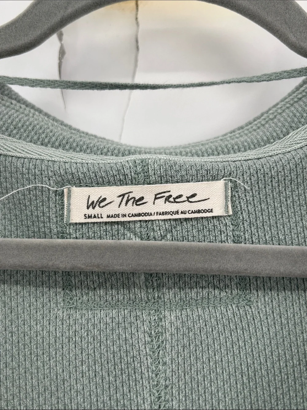 We The Free Free People Anakin Thermal Size Small Mint Green - Picture 4 of 6